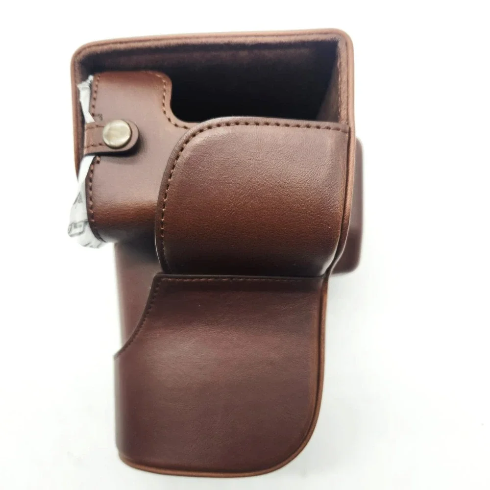 MegaGear MG1304 Leather Camera Case Canon‎ SL2 200D Kiss X9 18-55mm Dark Brown